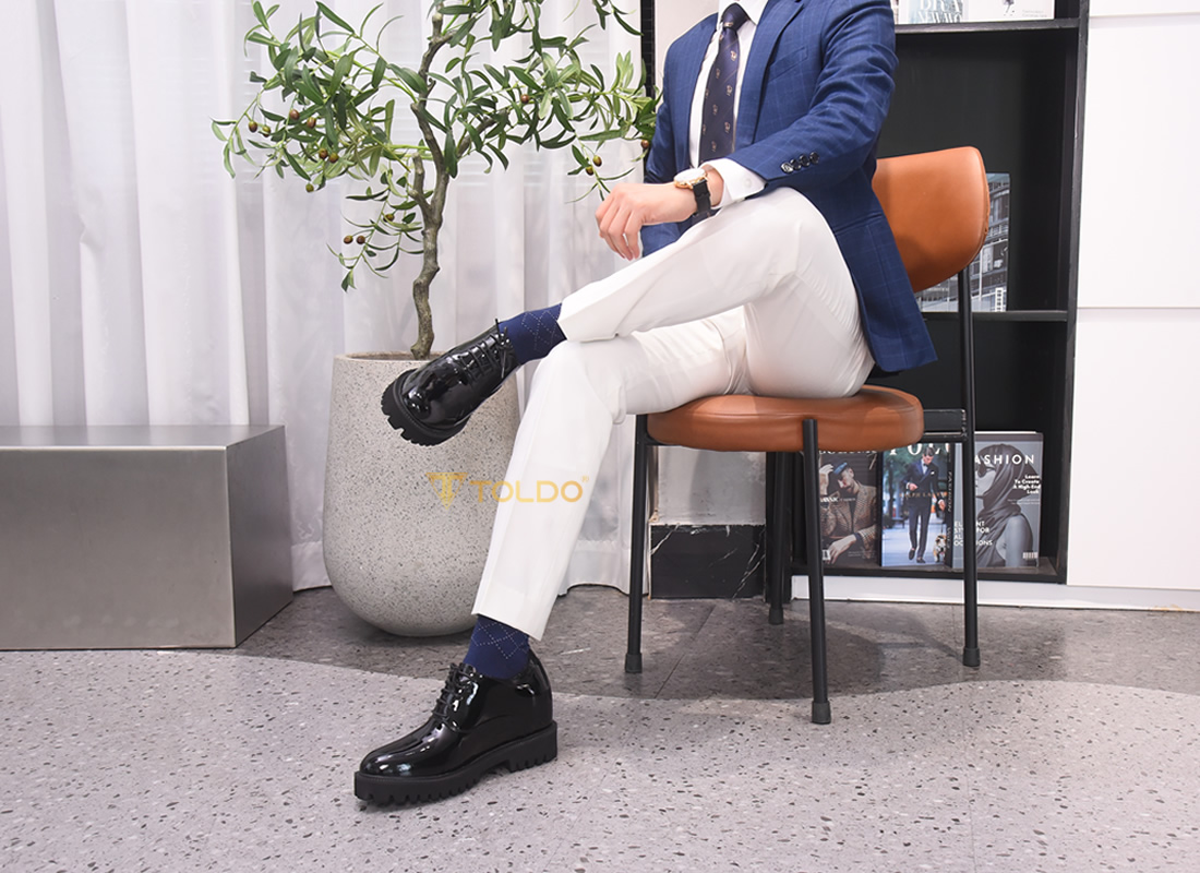 Giày nam cao 12cm siêu nhẹ da thật 15